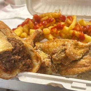 Philly and 5-Piece Wings Combo