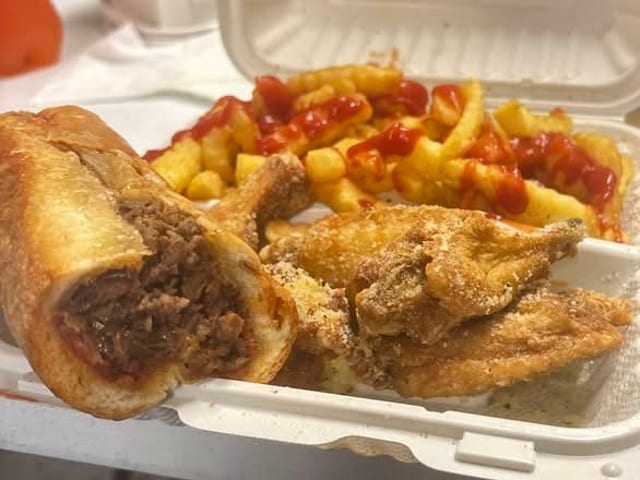 Philly and 5-Piece Wings Combo.